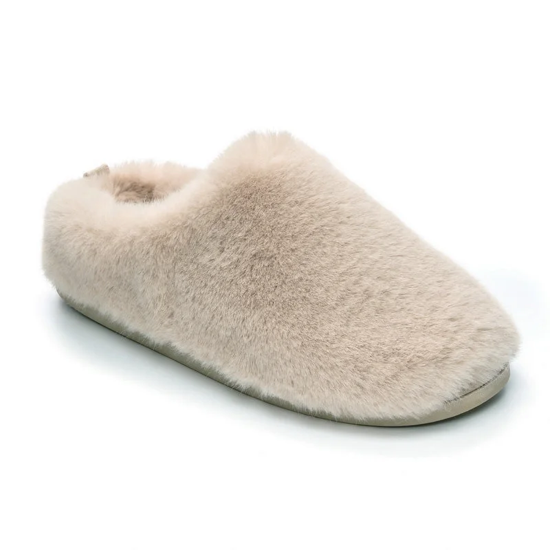 Ariana - Luxury Faux Fur Mule Slipper - Gingerbread