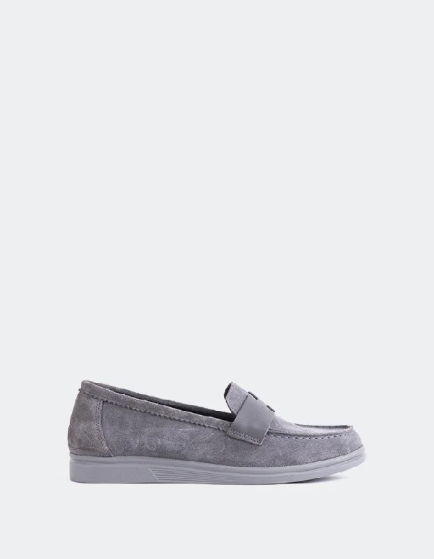 Yasmin Grey Suede