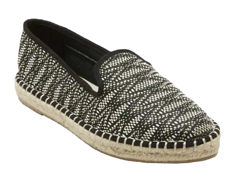 Universal Thread Espadrilles Flats Women's Casual Black Fabric Stitched