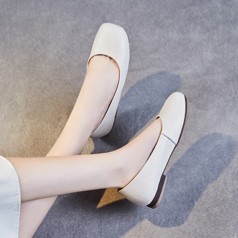 Women Minimalist Casual Soft Leather Flats