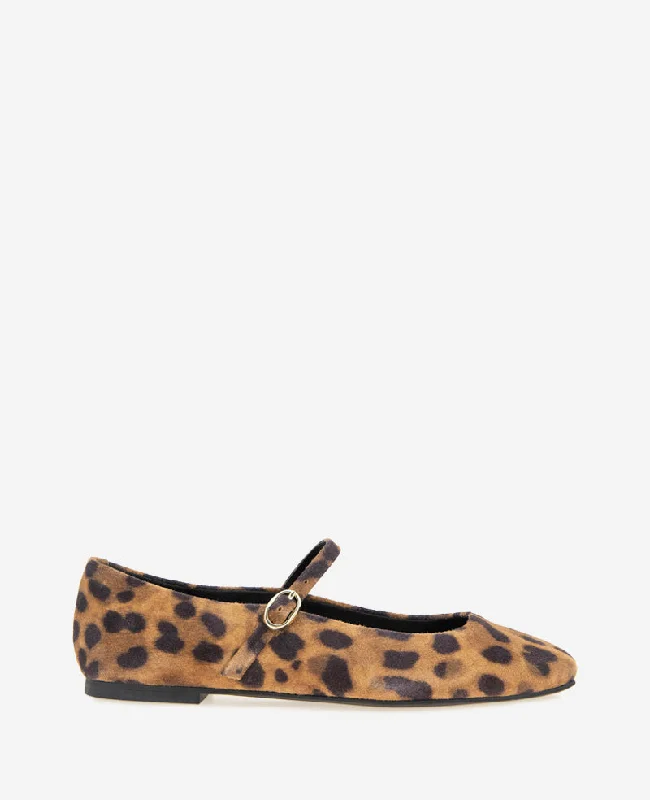 Jasper Leopard Suede Ballet Flat