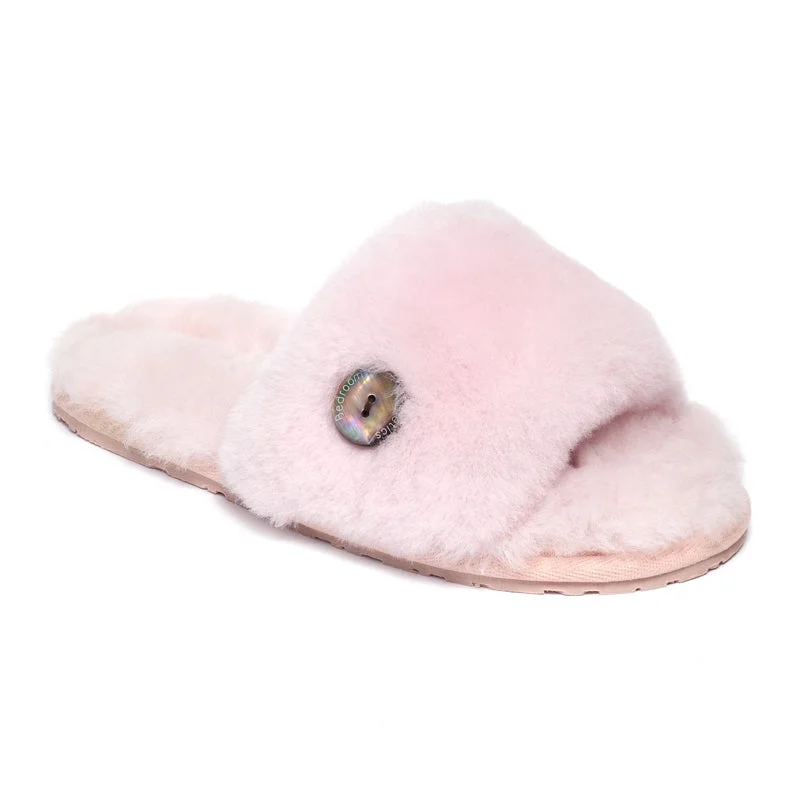 Madison - Sheepskin Slider - Soft Pink