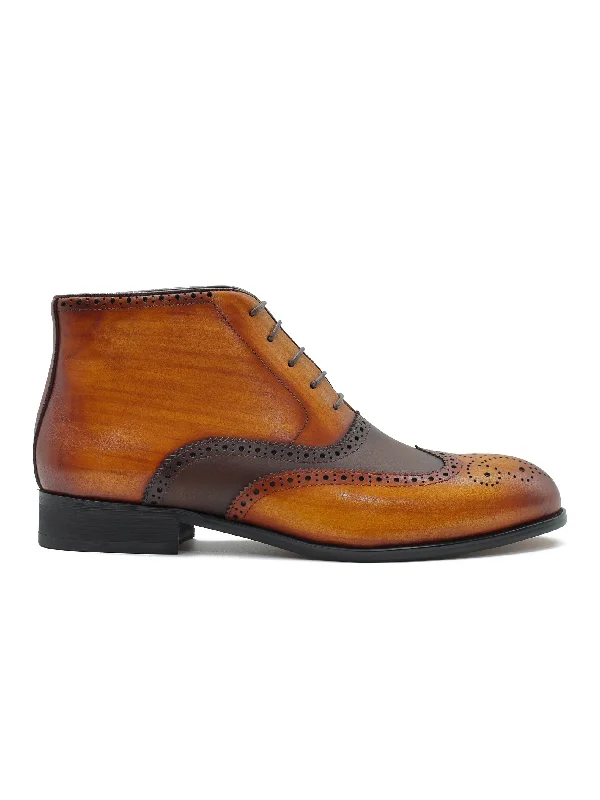 TAN LEATHER BROGUES