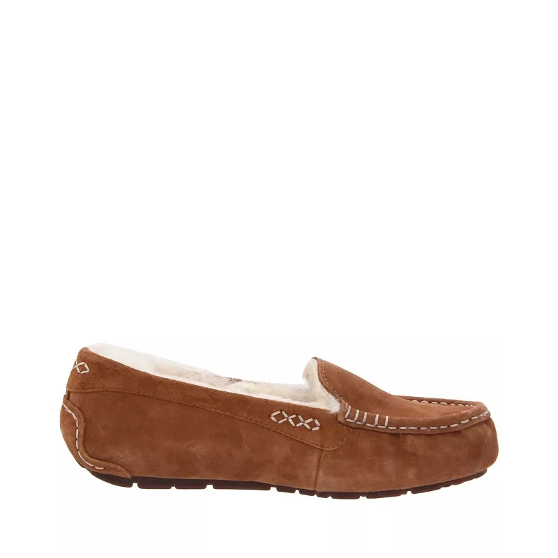 Women's Shoes UGG Ansley Moccasin Slippers 3312 Chestnut