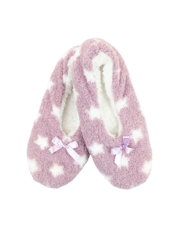 Starry Sherpa Lined Slipper - Mauve