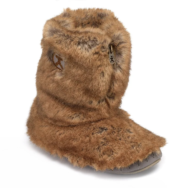 Cole - Short Luxury Faux Fur Boot - Weasel