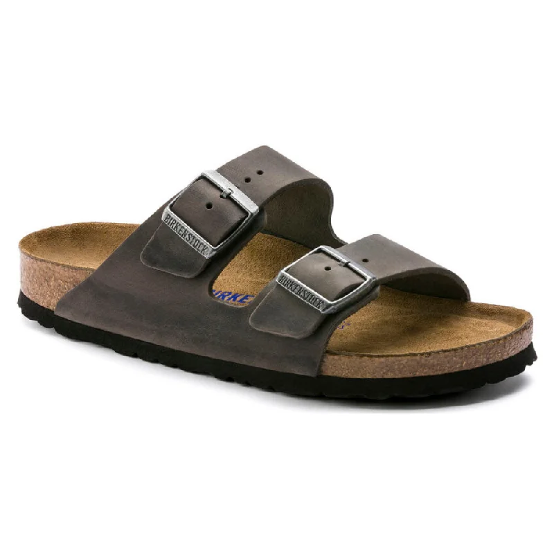 Birkenstock Arizona Soft Footbed Iron Sandal (Unisex)