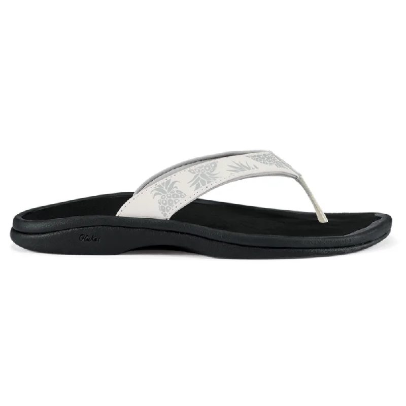 OluKai 'Ohana Bright White Flip Flop Sandal (Women's)