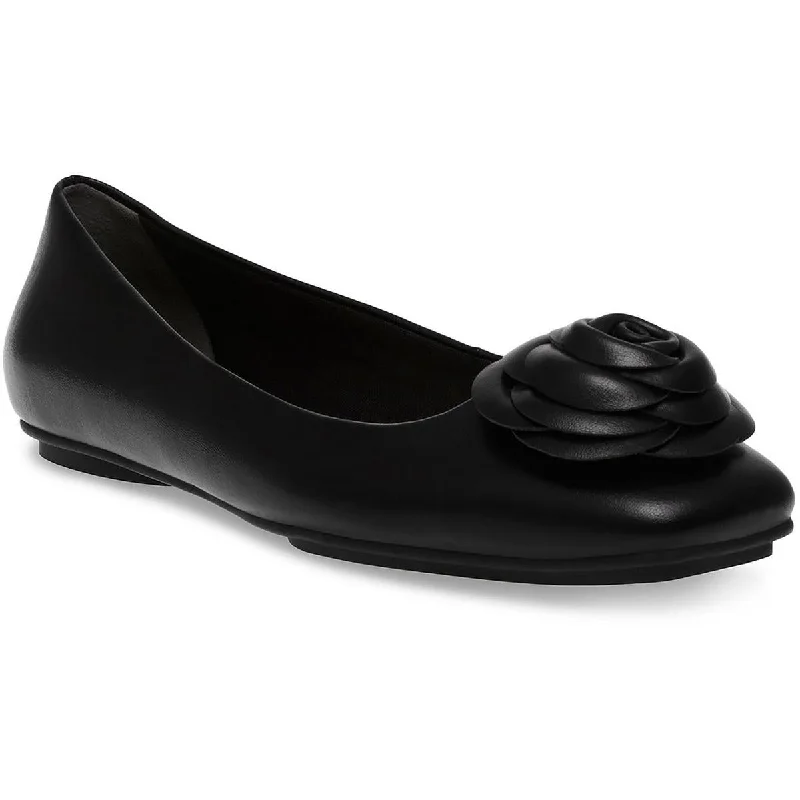 Anne Klein Womens Faux Leather Slip On Ballet Flats