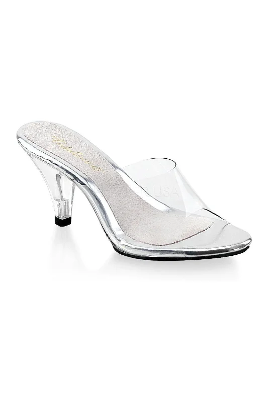 BELLE-301 Bootie | Clear Vinyl