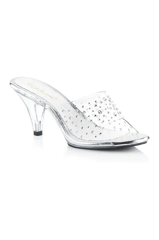 BELLE-301RS Bootie | Clear Vinyl