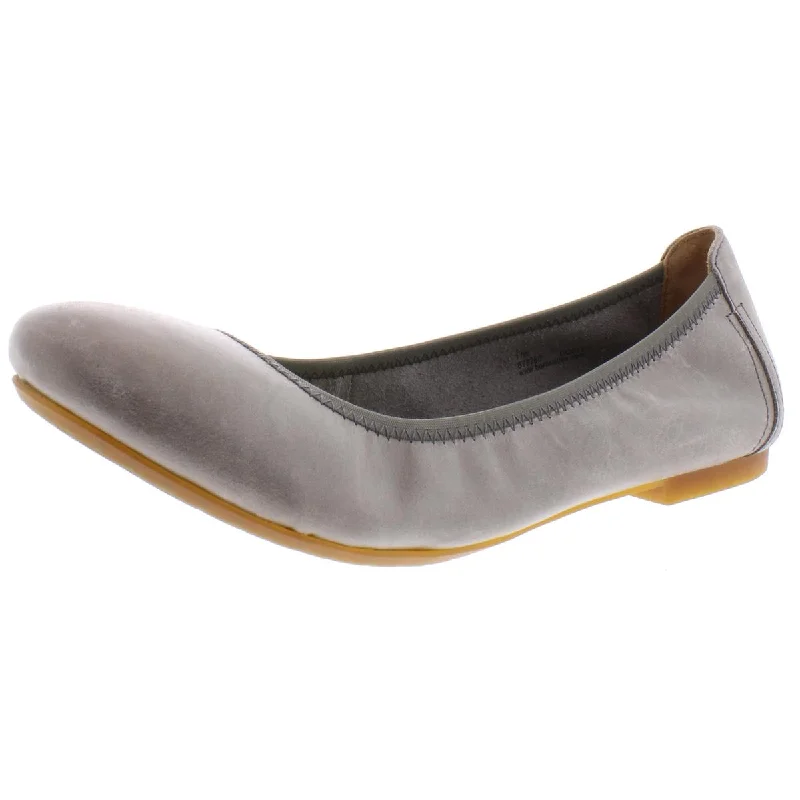 Born Womens Julianne Slip On Leather Ballet Flats