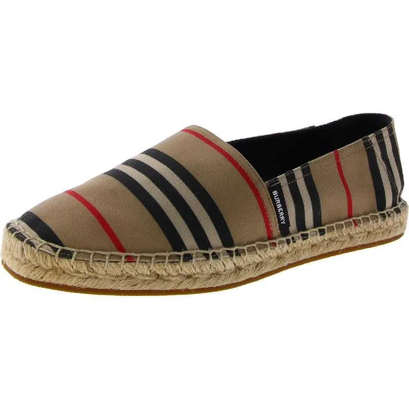 Burberry London Womens Canvas Striped Espadrilles