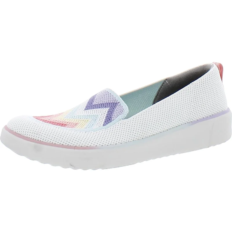 Bzees Womens March On Moc Mesh Chevron Moccasins