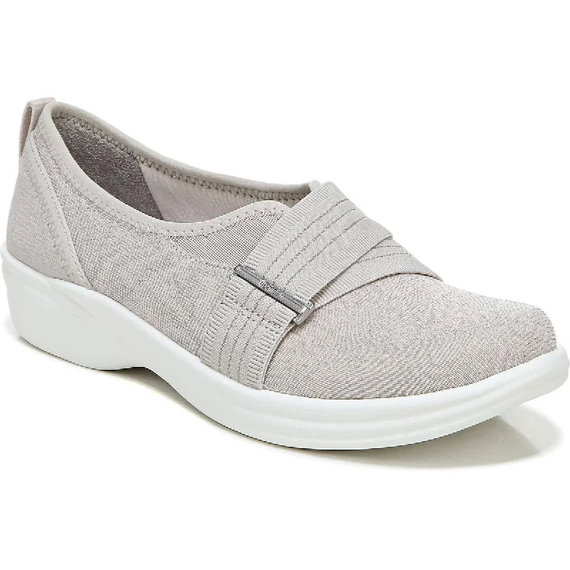 Bzees Womens Niche III Shimmer Lifestyle Slip-On Sneakers