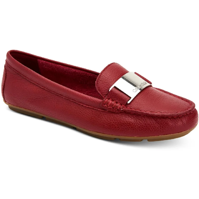 Calvin Klein Lisette Women's Leather Casual Loafer Shoes