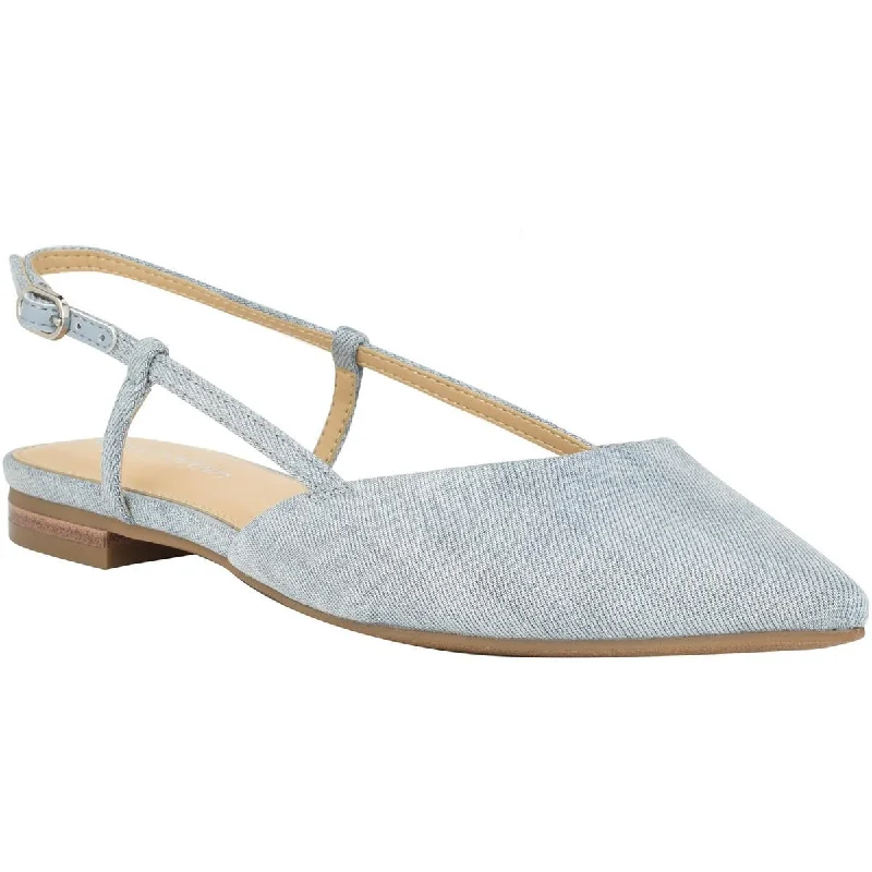 Calvin Klein Womens Stephany 2 Denim Slingbacks