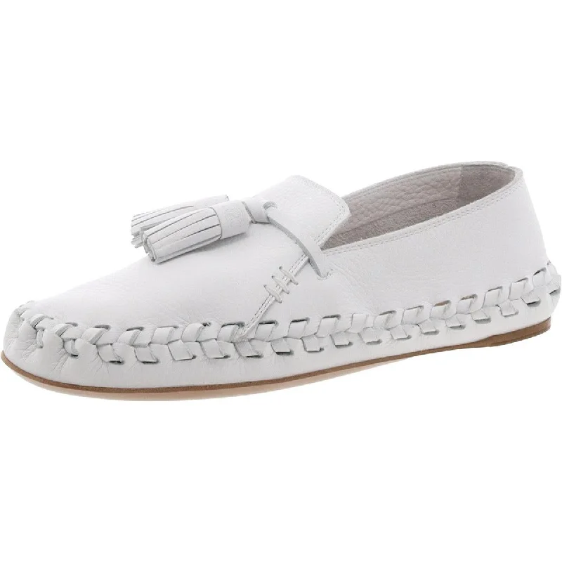 Celine Womens Leather Slip On Moccasins