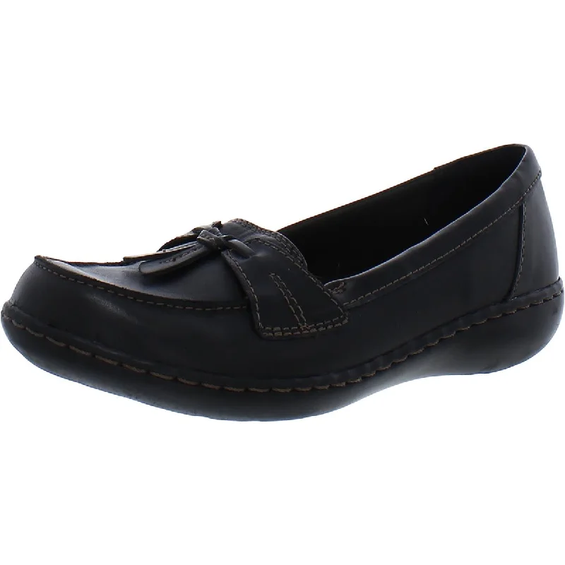 Clarks Ashland Bubble Women's Leather Tasseled Slip On Casual Loafers