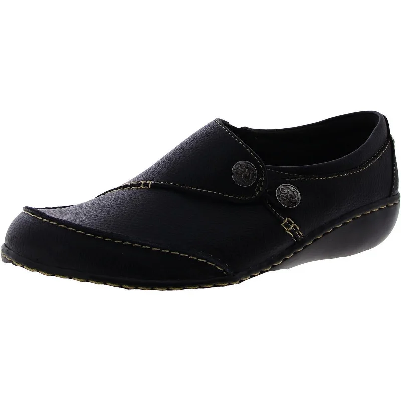 Clarks Womens Ashland Lane Slip On Round Toe Flat Shoes