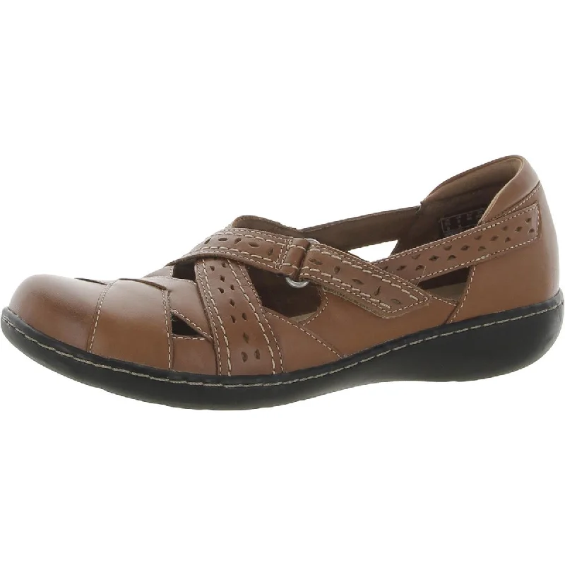 Clarks Womens Asland Spin Q Leather Mary Jane Casual Shoes