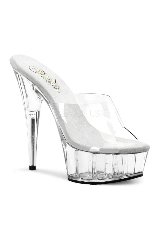 DELIGHT-601 Platform Slide  | Clear Vinyl