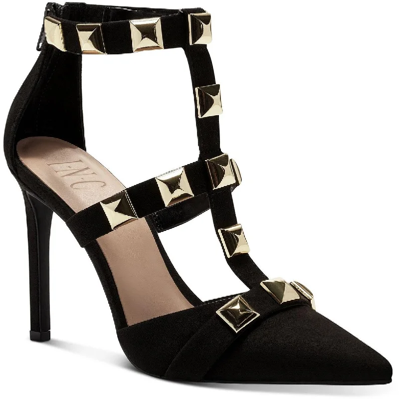 INC Womens Syndia Studded Ankle Strap Pumps