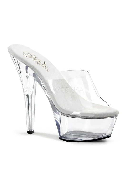 KISS-201 Platform Sandal | Clear Vinyl