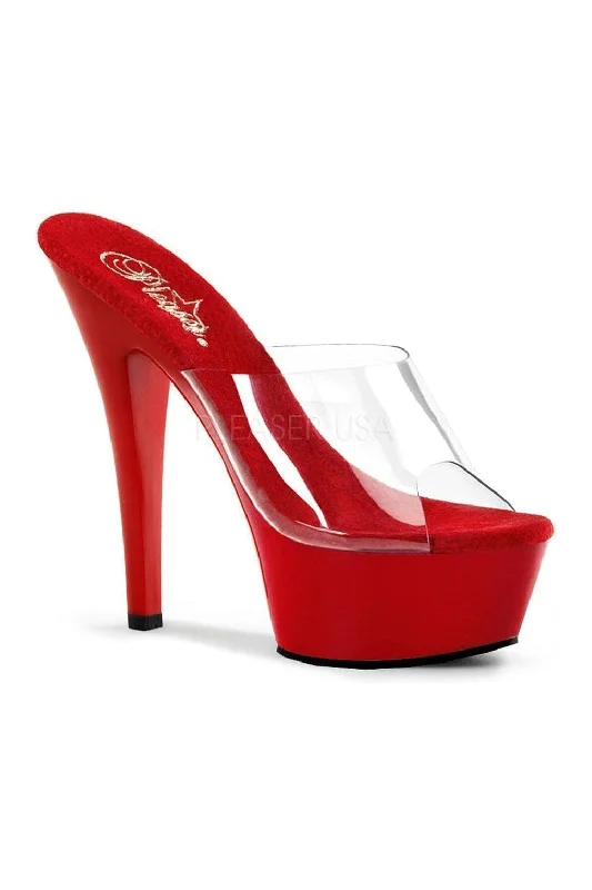 KISS-201 Platform Sandal | Clear Vinyl