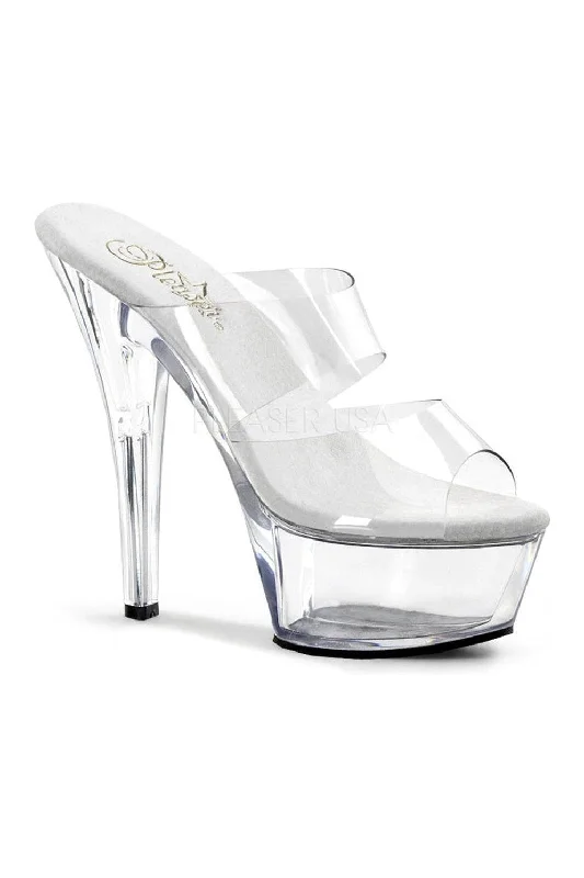 KISS-202 Platform Sandal | Clear Vinyl