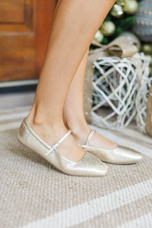 On The List Gold Flats