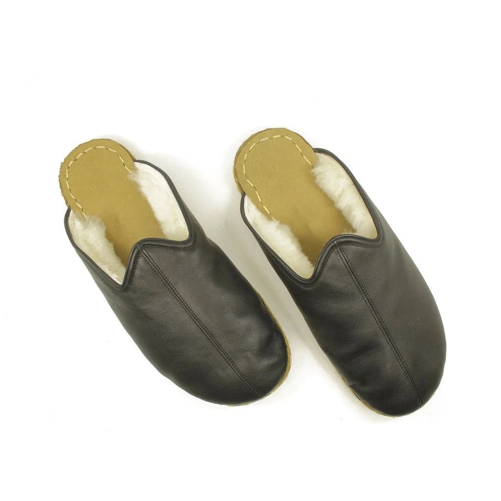 Sheepskin Black Women's Slippers