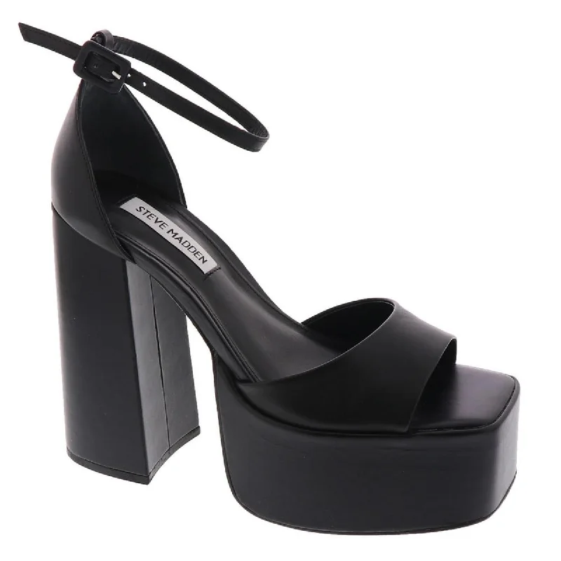 Steve Madden Womens KASSIANI Ankle Strap Platform Heels