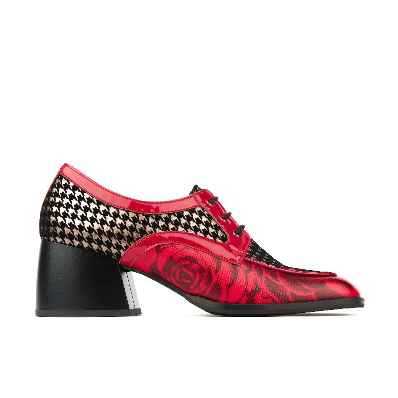 Vera - Red Rose & Houndstooth