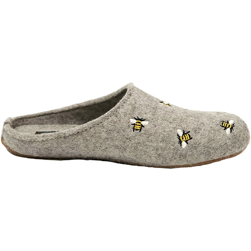 Women's Haflinger API Silver Grey Wool