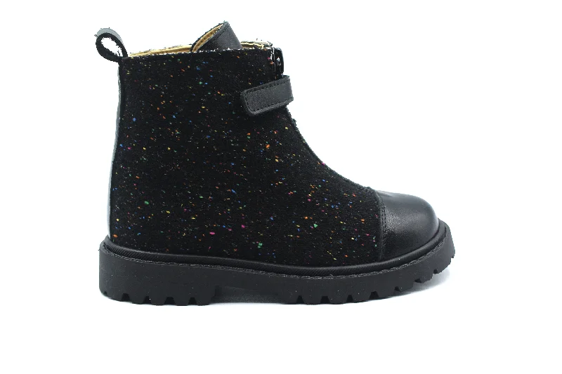 Andanines Speckled Zipper Bootie