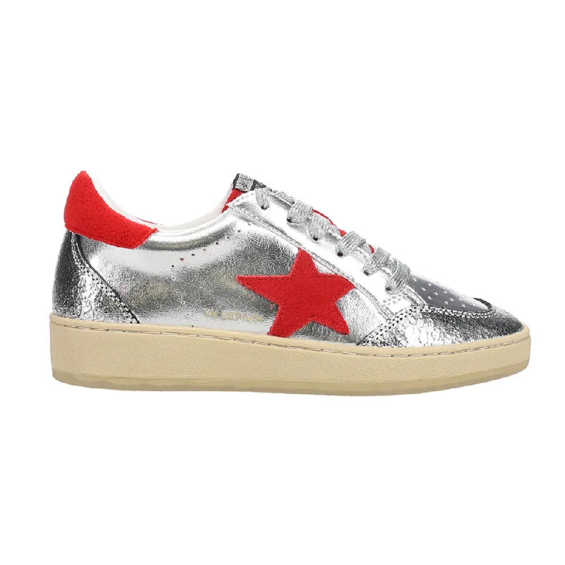 Denisse Metallic Lace Up Sneakers