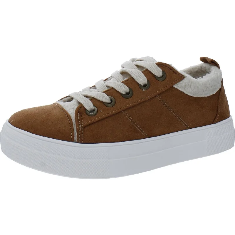 Soda Womens Endear-G Faux Suede Low Top Casual And Fashion Sneakers