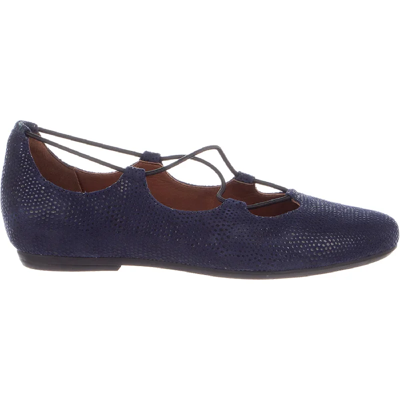 Women's Earthies Essen Navy Printed Suede