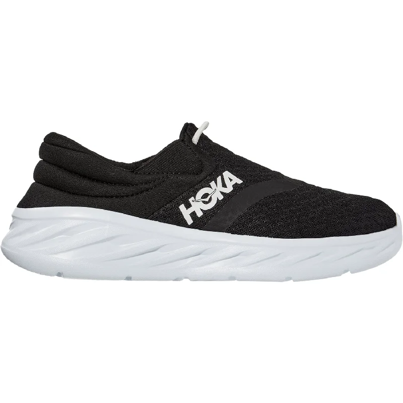 Women's Hoka One One Ora Recovery Shoe 2 Black/White Mesh