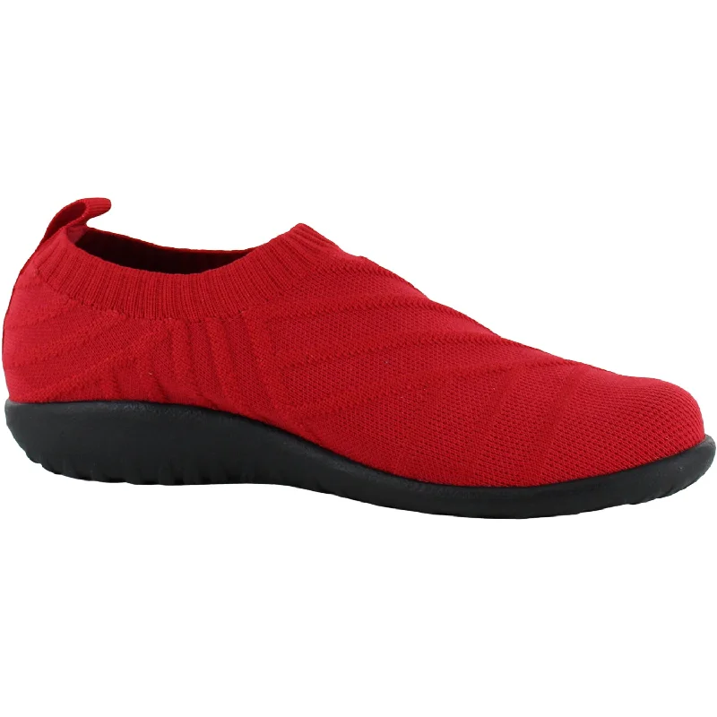 Women's Naot Okahu Red Knit Fabric