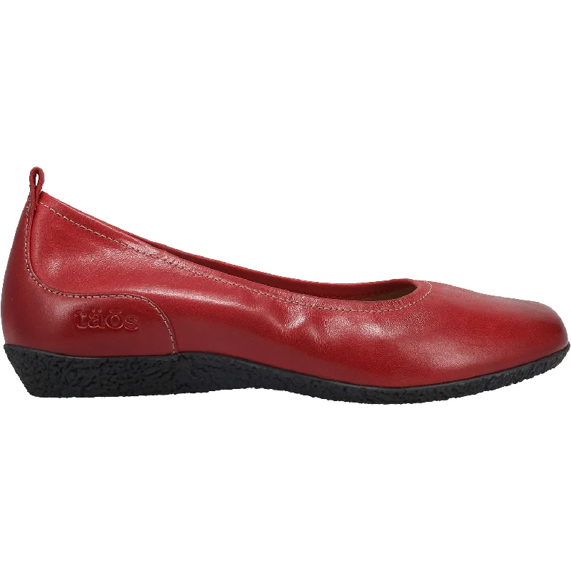 Women's Taos Chit Chat Red Leather