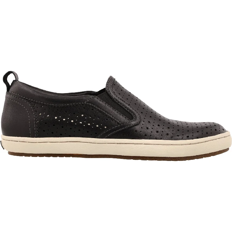 Women's Taos Court Black Leather